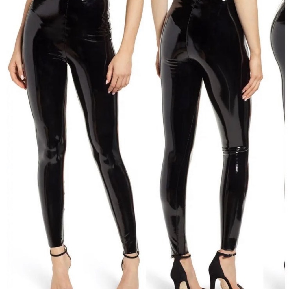COMMANDO Faux Patent Leahter Leggins size S